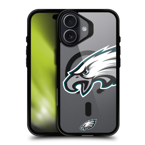 NFL Philadelphia Eagles Oversized BLACK SHOCKPROOF BUMPER CASE COMPATIBLE WITH Apple iPhone 17 & MAGSAFE