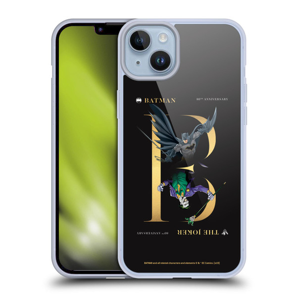 Batman DC Comics 80th Anniversary Joker Rivalry Soft Gel Case for Apple iPhone 14 Plus