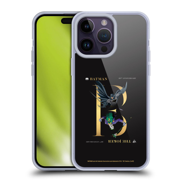 Batman DC Comics 80th Anniversary Joker Rivalry Soft Gel Case for Apple iPhone 14 Pro Max