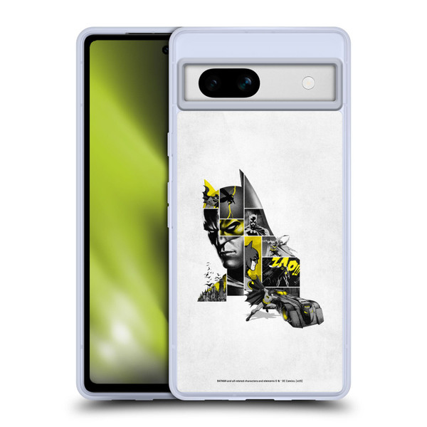 Batman DC Comics 80th Anniversary Collage Soft Gel Case for Google Pixel 7a