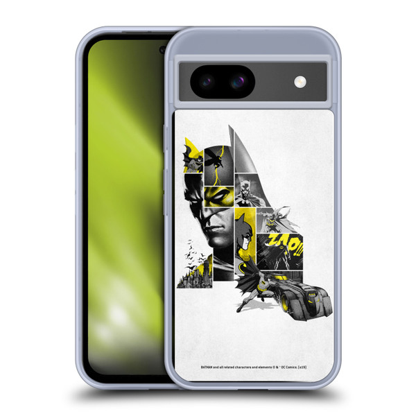 Batman DC Comics 80th Anniversary Collage Soft Gel Case for Google Pixel 8a