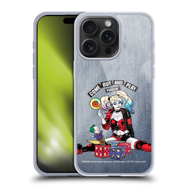 Batman DC Comics Harley Quinn Graphics Toys Soft Gel Case for Apple iPhone 15 Pro Max