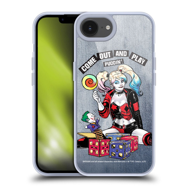 Batman DC Comics Harley Quinn Graphics Toys Soft Gel Case for Apple iPhone 16e