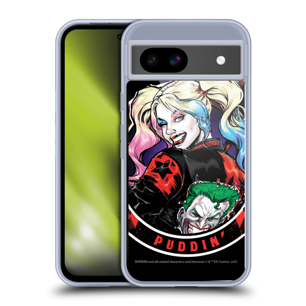 Batman DC Comics Harley Quinn Graphics Puddin Soft Gel Case for Google Pixel 8a