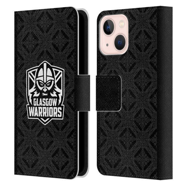 Glasgow Warriors 2025/26 Crest Kit Home Leather Book Wallet Case Cover For Apple iPhone 13 Mini