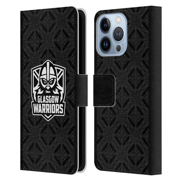 Glasgow Warriors 2025/26 Crest Kit Home Leather Book Wallet Case Cover For Apple iPhone 13 Pro