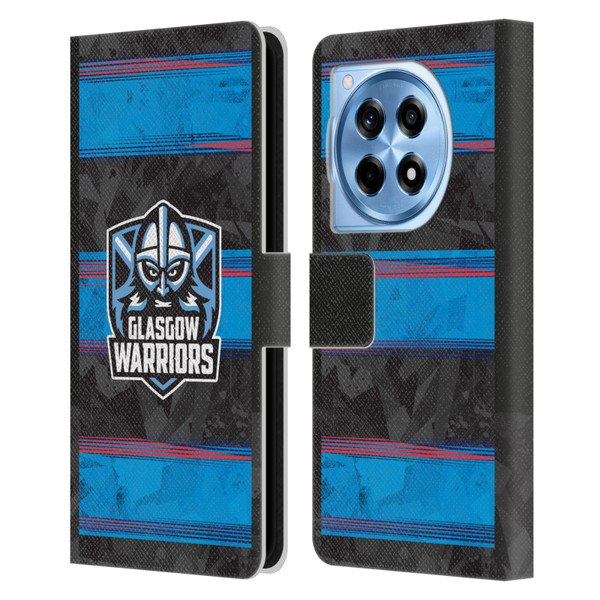 Glasgow Warriors 2025/26 Crest Kit EU Leather Book Wallet Case Cover For OnePlus 12R