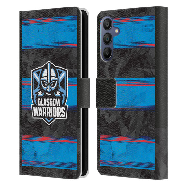 Glasgow Warriors 2025/26 Crest Kit EU Leather Book Wallet Case Cover For Samsung Galaxy A15