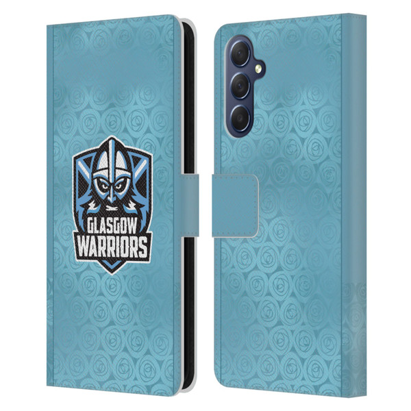 Glasgow Warriors 2025/26 Crest Kit Away Leather Book Wallet Case Cover For Samsung Galaxy M54 5G