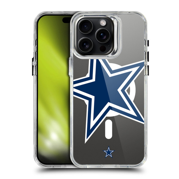 NFL Dallas Cowboys Oversized SHOCKPROOF BUMPER CASE COMPATIBLE WITH Apple iPhone 15 Pro Max & MAGSAFE