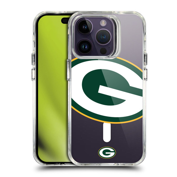 NFL Green Bay Packers Oversized SHOCKPROOF BUMPER CASE COMPATIBLE WITH Apple iPhone 14 Pro & MAGSAFE