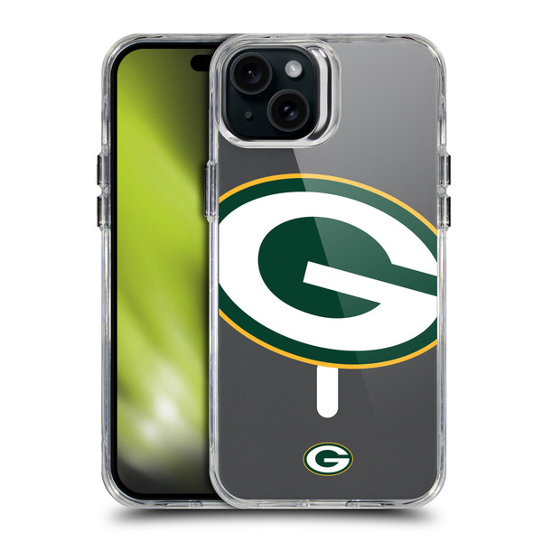 NFL Green Bay Packers Oversized SHOCKPROOF BUMPER CASE COMPATIBLE WITH Apple iPhone 15 Plus & MAGSAFE
