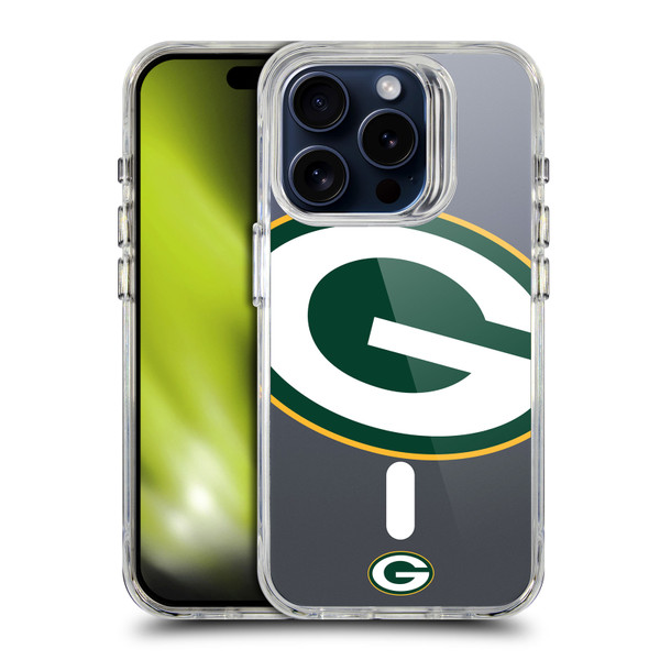 NFL Green Bay Packers Oversized SHOCKPROOF BUMPER CASE COMPATIBLE WITH Apple iPhone 15 Pro & MAGSAFE
