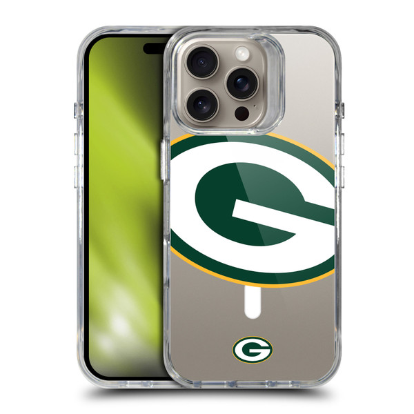 NFL Green Bay Packers Oversized SHOCKPROOF BUMPER CASE COMPATIBLE WITH Apple iPhone 16 Pro & MAGSAFE