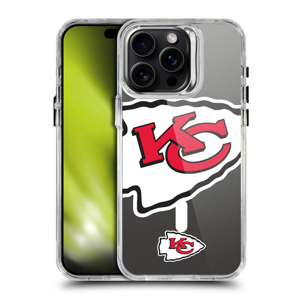 NFL Kansas City Chiefs Oversized SHOCKPROOF BUMPER CASE COMPATIBLE WITH Apple iPhone 15 Pro Max & MAGSAFE