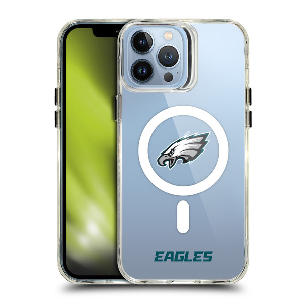 NFL Philadelphia Eagles Logo SHOCKPROOF BUMPER CASE COMPATIBLE WITH Apple iPhone 13 Pro Max & MAGSAFE