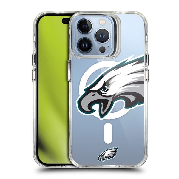 NFL Philadelphia Eagles Oversized SHOCKPROOF BUMPER CASE COMPATIBLE WITH Apple iPhone 13 Pro & MAGSAFE