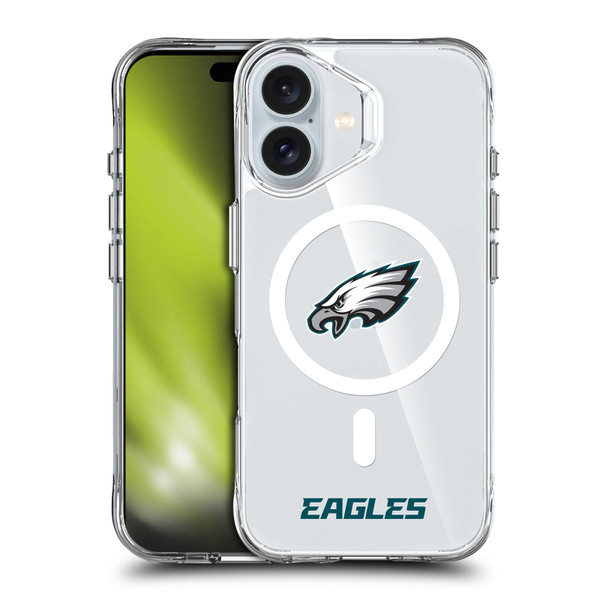 NFL Philadelphia Eagles Logo SHOCKPROOF BUMPER CASE COMPATIBLE WITH Apple iPhone 16 & MAGSAFE