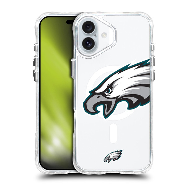 NFL Philadelphia Eagles Oversized SHOCKPROOF BUMPER CASE COMPATIBLE WITH Apple iPhone 16 Plus & MAGSAFE