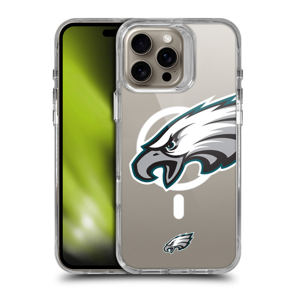 NFL Philadelphia Eagles Oversized SHOCKPROOF BUMPER CASE COMPATIBLE WITH Apple iPhone 16 Pro Max & MAGSAFE