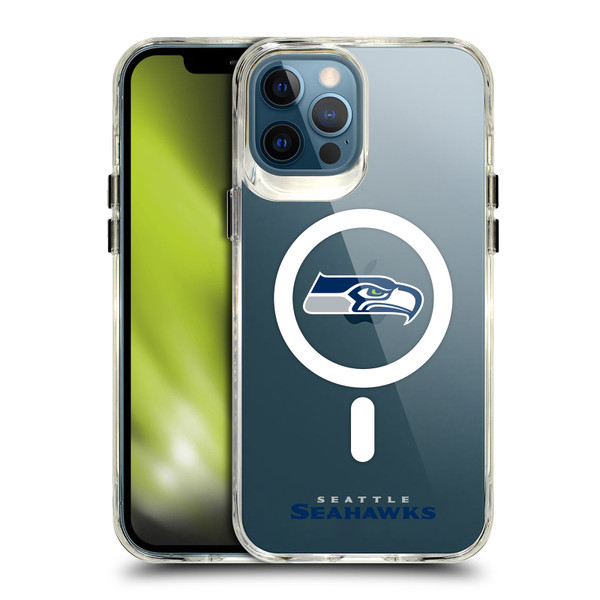 NFL Seattle Seahawks Logo SHOCKPROOF BUMPER CASE COMPATIBLE WITH Apple iPhone 12 Pro Max & MAGSAFE