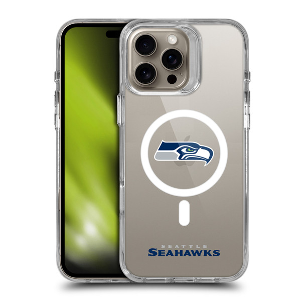 NFL Seattle Seahawks Logo SHOCKPROOF BUMPER CASE COMPATIBLE WITH Apple iPhone 16 Pro Max & MAGSAFE