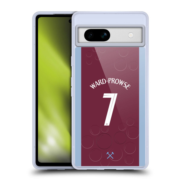 West Ham United FC 2023/24 Players Home Kit James Ward-Prowse Soft Gel Case for Google Pixel 7a