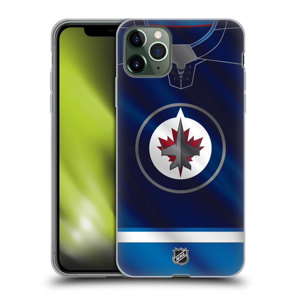 NHL Winnipeg Jets Jersey Soft Gel Case for Apple iPhone 11 Pro Max