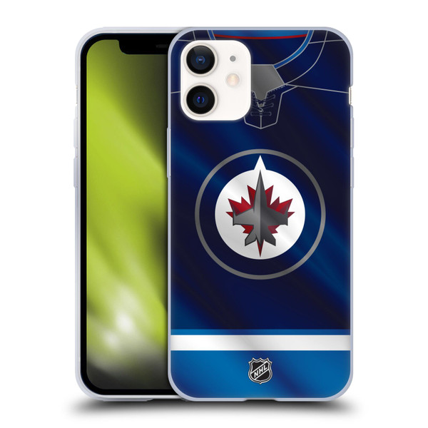 NHL Winnipeg Jets Jersey Soft Gel Case for Apple iPhone 12 Mini