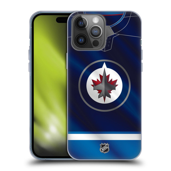 NHL Winnipeg Jets Jersey Soft Gel Case for Apple iPhone 14 Pro Max