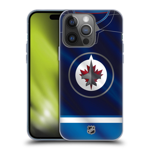 NHL Winnipeg Jets Jersey Soft Gel Case for Apple iPhone 14 Pro