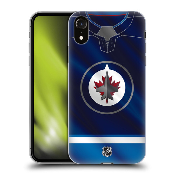 NHL Winnipeg Jets Jersey Soft Gel Case for Apple iPhone XR