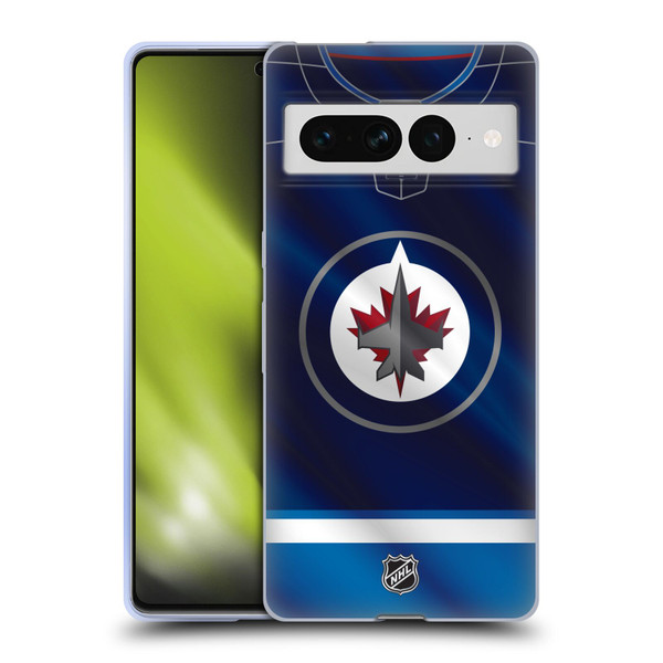 NHL Winnipeg Jets Jersey Soft Gel Case for Google Pixel 7 Pro