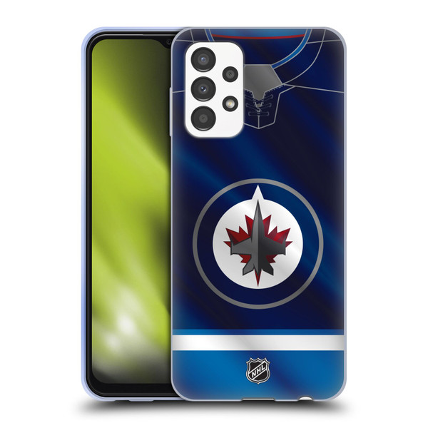 NHL Winnipeg Jets Jersey Soft Gel Case for Samsung Galaxy A13 (2022)