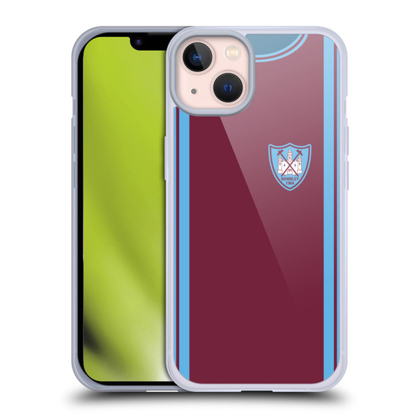 West Ham United FC Retro Kits 1964 FA Cup Final Soft Gel Case for Apple iPhone 13