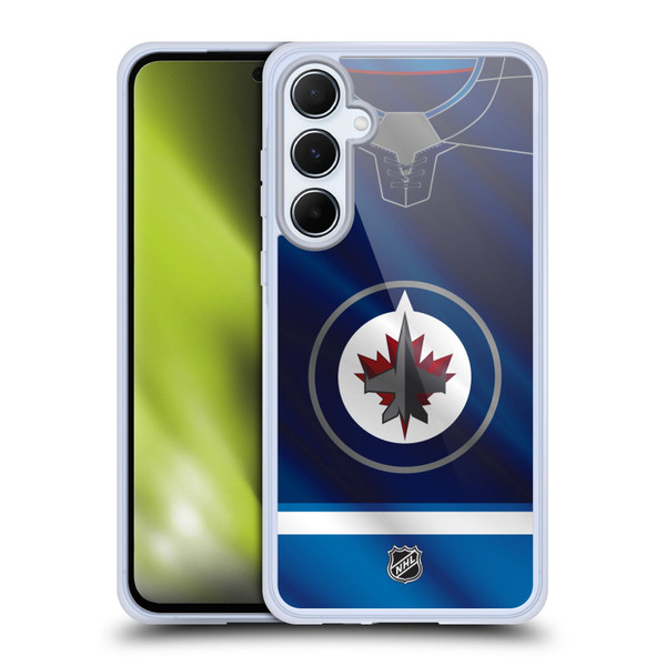 NHL Winnipeg Jets Jersey Soft Gel Case for Samsung Galaxy A55 5G