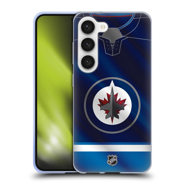 NHL Winnipeg Jets Jersey Soft Gel Case for Samsung Galaxy S23 5G