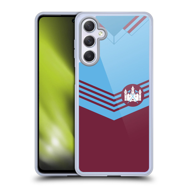 West Ham United FC Retro Kits 1976 Home Soft Gel Case for Samsung Galaxy M54 5G