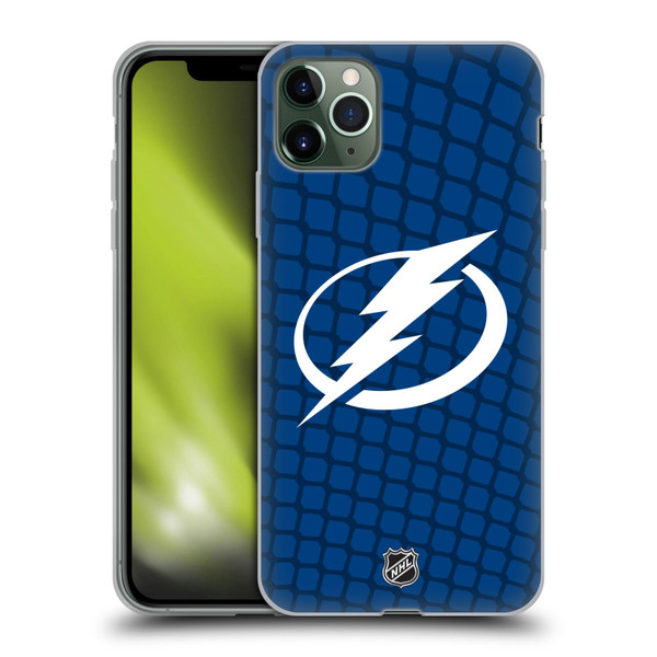 NHL Tampa Bay Lightning Net Pattern Soft Gel Case for Apple iPhone 11 Pro Max