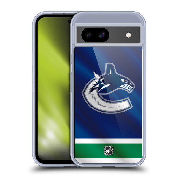 NHL Vancouver Canucks Jersey Soft Gel Case for Google Pixel 8a