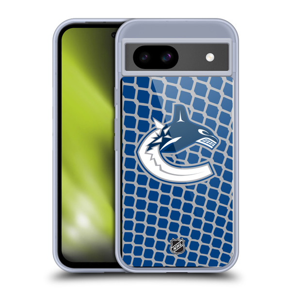 NHL Vancouver Canucks Net Pattern Soft Gel Case for Google Pixel 8a