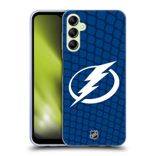 NHL Tampa Bay Lightning Net Pattern Soft Gel Case for Samsung Galaxy A14 5G
