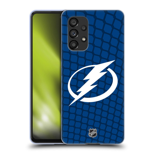 NHL Tampa Bay Lightning Net Pattern Soft Gel Case for Samsung Galaxy A53 5G (2022)