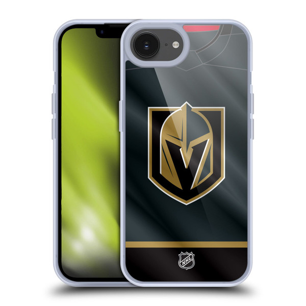 NHL Vegas Golden Knights Jersey Soft Gel Case for Apple iPhone 16e