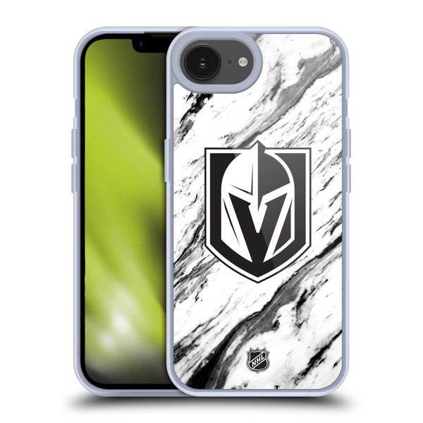 NHL Vegas Golden Knights Marble Soft Gel Case for Apple iPhone 16e