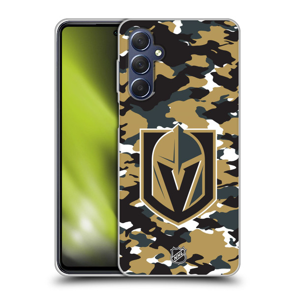 NHL Vegas Golden Knights Camouflage Soft Gel Case for Samsung Galaxy M54 5G