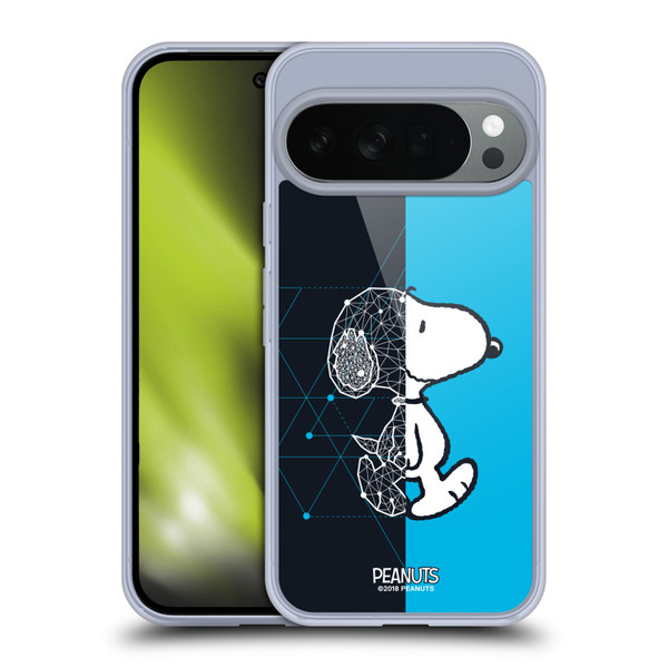Peanuts Halfs And Laughs Snoopy Geometric Soft Gel Case for Google Pixel 10