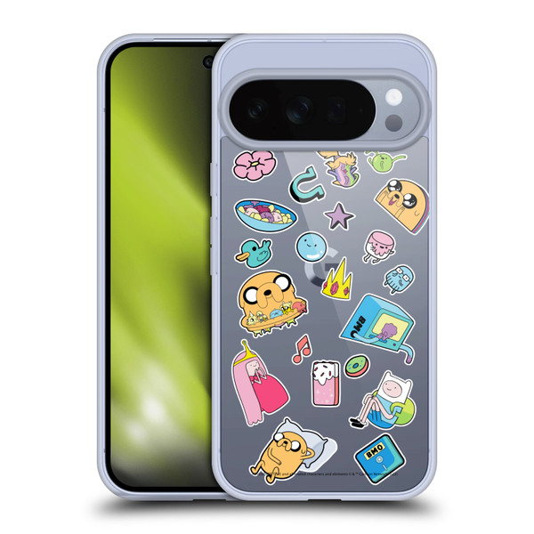 Adventure Time Graphics Icons Soft Gel Case for Google Pixel 10 Pro XL