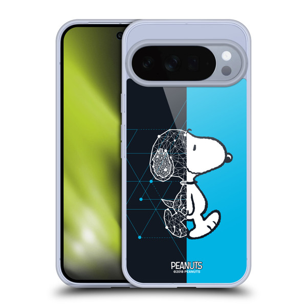 Peanuts Halfs And Laughs Snoopy Geometric Soft Gel Case for Google Pixel 10 Pro XL