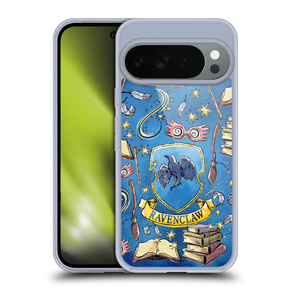 Harry Potter Deathly Hallows XIII Ravenclaw Pattern Soft Gel Case for Google Pixel 10